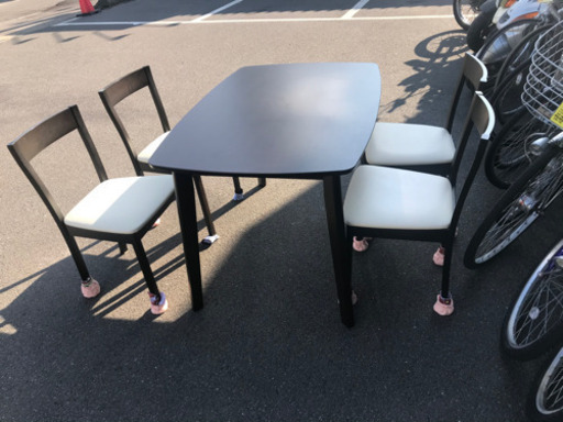 ダイニングセット椅子4脚付き　中古　リサイクルショップ宮崎屋19.12.18