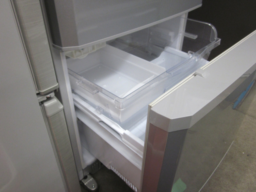 札幌 335L 2013年製 3ドア冷蔵庫 ミツビシ 三菱 MR-C34EX-AS 300Lクラス 自動製氷 真ん中野菜室