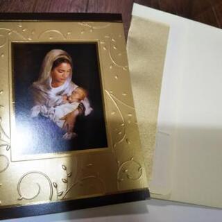 絵画風マリア像グリーティングカード＋封筒◇２セットの画像