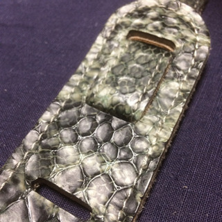 値下　ヘビ柄 ギター ストラップ スネーク 蛇 革の画像