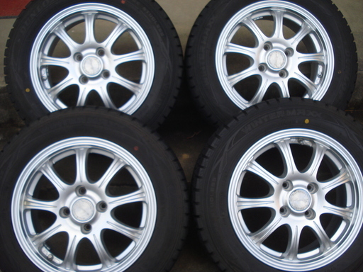 ダンロップ　175/65R14　スタッドレス　アルミセット　中古4本