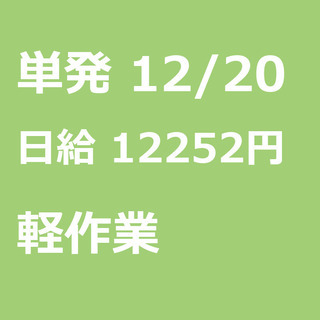 【急募】 12月20日/単発/日払い/入間郡:★現金手渡し700...