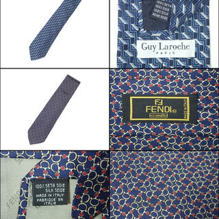 AA081 FENDI Guy Laroche LEIMIE EDWARD ネクタイ 3本 の画像