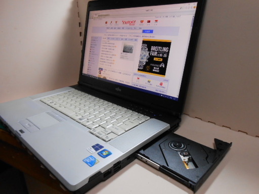 　FujiTsu 中古ノートPC SSD128GBに交換済