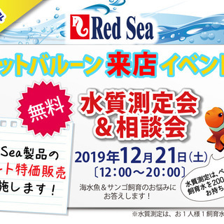 【大阪府】【堺市】Redsea 加藤氏による、水質測定会&相談会♪♪