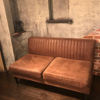 カフェ使用 ソファ 横幅135cm 明日限定！の画像