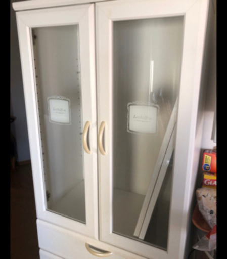 白い棚　キッチンで使用していた　used 再出品