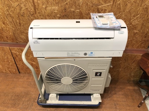 【管理KR101】 シャープ 2016年 2.2kw 6畳用 ルームエアコン AY-F22DKS 分解クリーニング済 ②