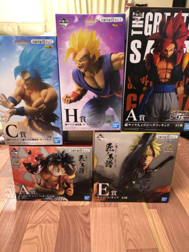 ドラゴンボール　ワンピース　フィギュア