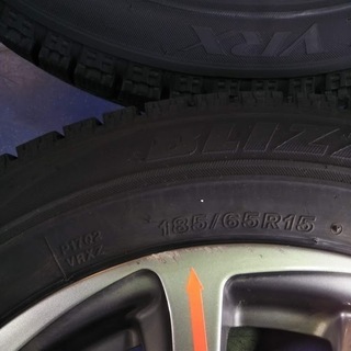 冬~95％富山【2018年】VRX 人気のブリヂストン ｂＢ イスト フィールダー ポルテ シエンタ ノート ウイングロード ティーダ デミオ 185/65R15の画像
