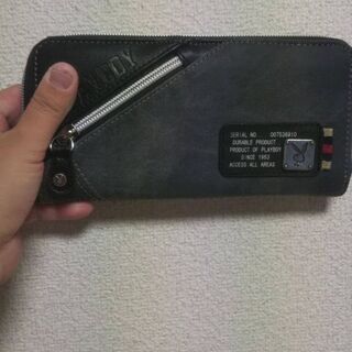プレイボーイ長財布 黒 新品
