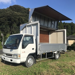 H16 いすゞエルフ 3t (ワイドロング) アルミウィング ラッシングレール1段 の画像