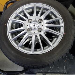 155/65R14  社外アルミ　スタッドレス4本セット中古