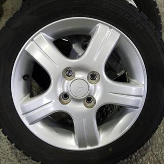 155/65R14  社外アルミ　スタッドレス4本セット　