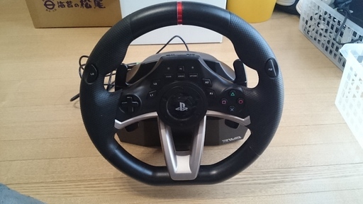【ジャンク】　ホリ レーシングホイールエイペックス for PS4/PS3　 PS4-052　その２