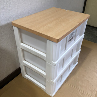 衣類収納◆3段ボックス　の画像