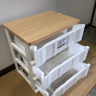 衣類収納◆3段ボックス　の画像