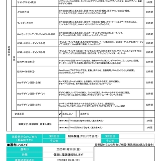 【職業訓練！受講料は無料】2月開講Webデザイナー養成科の画像