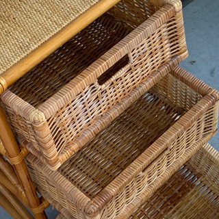 無料で！藤チェスト◇タンス◇収納◇3段収納◇引き出し◇差し上げます。の画像