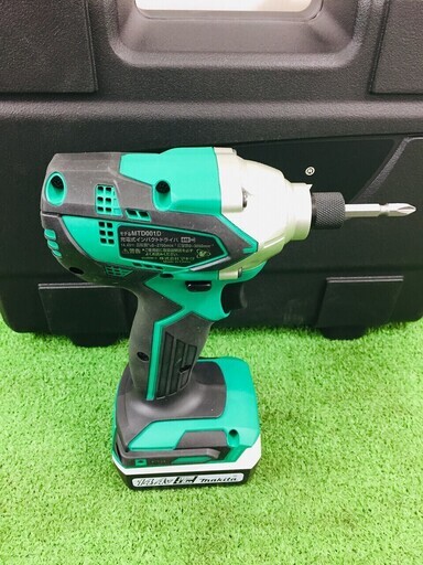 使用回数1回超美品！マキタ(Makita)充電式インパクトドライバ 14.4V 1.5Ah バッテリ2本・充電器・ケース付 MTD001DSX【リライズ野田愛宕店】【店頭取引限定】【中古品】1点限り早い者勝ち！