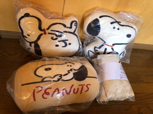 SNOOPY UNIQLO yu nagaba 長場雄クッション ブランケット