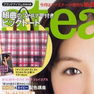 値下げ★ steady 組曲 のファスナー付きビッグトート★の画像