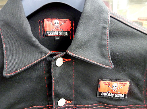 クリームソーダ CS 赤ステッチ ブルゾン Mサイズ CREAM SODA 3rd 50S' ロカビリー PD19BL-02 デニムジャケット 札幌市 白石区 東札幌
