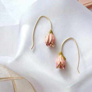 イヤリング フックピアス パール 真珠ピアス 揺れる 可愛い 大ぶりの画像