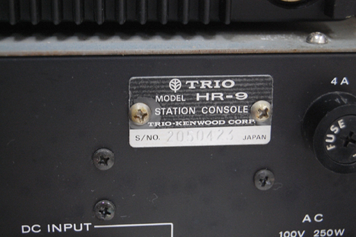 ジャンク TRIO ステーションコンソール HR-9 無線機 TR-9000G TR-9000 アマチュア無線 トリオ  通電確認済み  ☆ PayPay(ペイペイ)決済可能 ☆ 札幌市 清田区 平岡