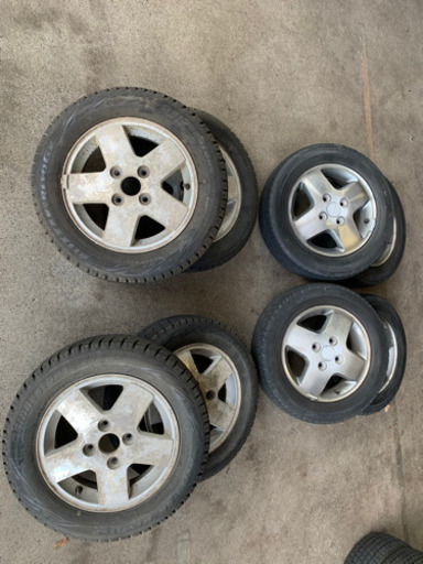 155/65 R13 スタッドレスとノーマルの８本セット