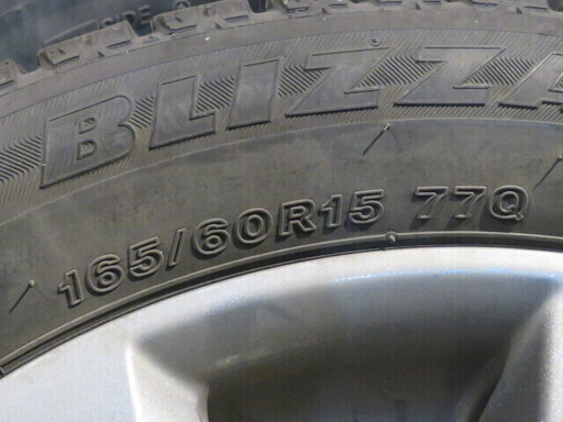■スズキ ソリオ 純正アルミホイール 15x4.5J +45 4ｘ100 / ブリザック レボGZ 165/60R15 ジャンク スタ