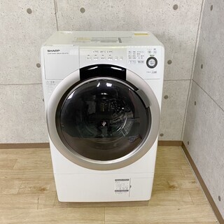 R*896 SHARP ドラム式洗濯機 全自動洗濯機 ES-S70-WL 7.0kg 15年製