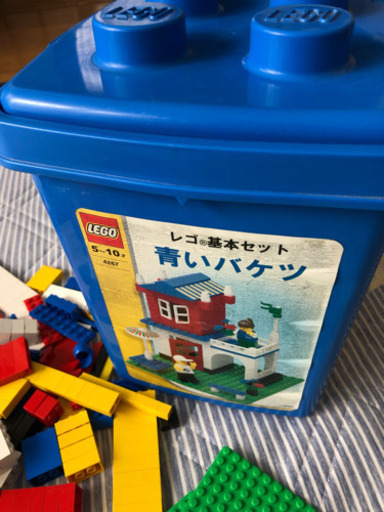 レゴブロック 青バケツ