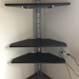 コーナーシェルフ3段