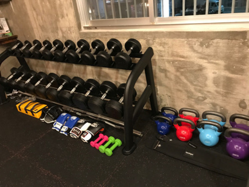 ラバーダンベル&ダンベルラック