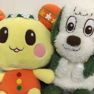 ドラえもん&わんわん&ウータン&羊のぬいぐるみの画像