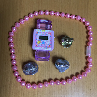 子ども用 ネックレス ＆ 指輪(３個)セット おまけ付きの画像