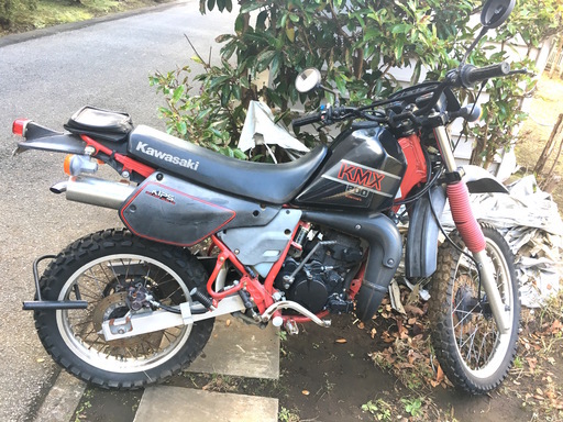 カワサキ KAWASAKI KMX200 黒 鍵あり 書類あり 現在不動車 ジャンク
