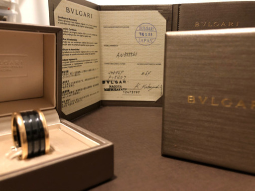 BVLGARI セラミック 三連リング　【配送可】