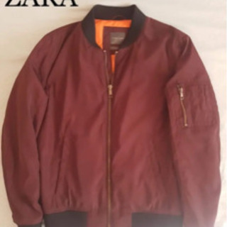 【ZARA】★ma-1★ ジャケット バーガンディ