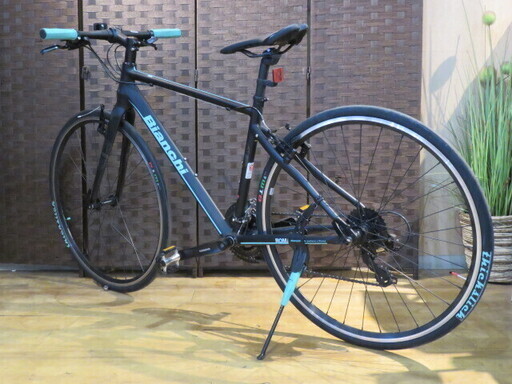 ■BIANCHI ROMA4 ビアンキ ローマ4 46cmサイズ 24速 ブラック アルミフレーム シマノ Tourney クロスバイ