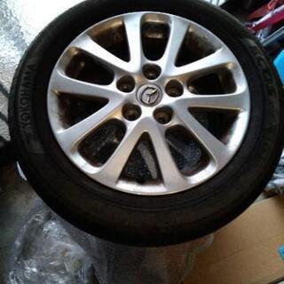 MAZDAプレマシーで使用した純正ホイールとラジアルタイヤのセット