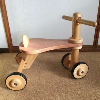 子供 木製 車 バイク 乗り物 三輪車 四輪車