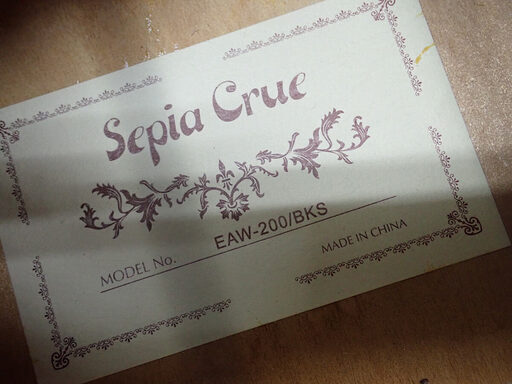 札幌市 無いと思ったらありました Sepia Crue エレアコ エレキ アコースティックギター EAW-200/BKS 楽器 中古