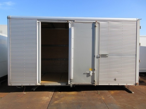 ♪千AA83♪物置♪コンテナ♪スライドドア付き♪高さは225ｃｍ♪アルミ箱♪