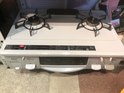 リンナイ フラットトップ ガスコンロ ガステーブル 都市ガス rt61gh-l 2013年製