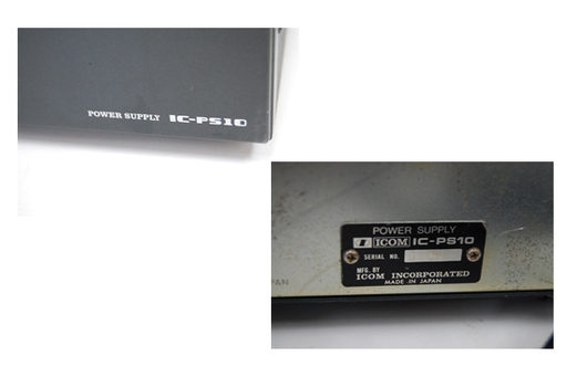 ジャンク ICOM/アイコム HFトランシーバー IC-750S 安定化電源 IC-PS10 ハンドマイク IC-HM12 3点セット 通電確認済み アマチュア無線  無線機 ☆ PayPay(ペイペイ)決済可能 ☆ 札幌市 清田区 平岡