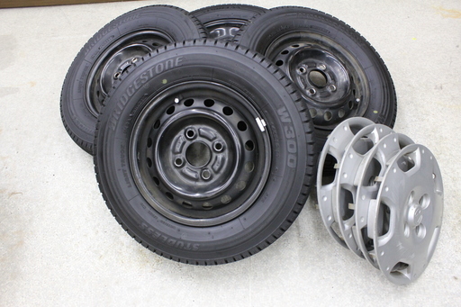 ホンダ純正ホイール　ブリヂストン/BRIDGESTONE　スタットレス　145R12 LT 6PR ワンシーズのみ使用！　バモス/アクティ