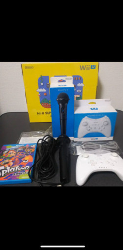 Wii U スーパーマリオメーカーセット+コントローラー+マイク+スプラトゥーン