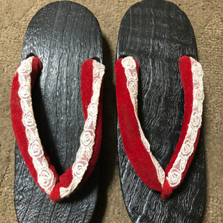 ［代引き発送可］浴衣　3点セット　帯　下駄　レディースの画像